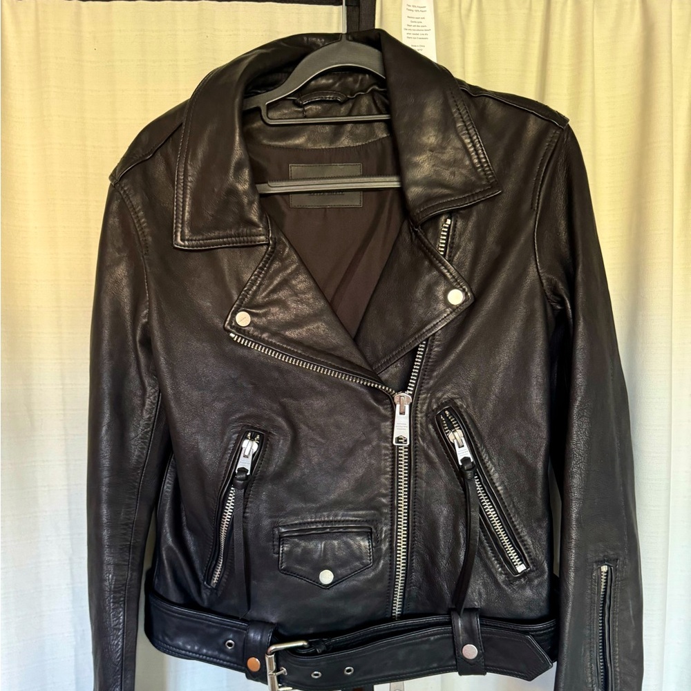 All Saints Leather Jacket Not Worn No Tags Small
